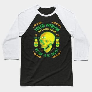 Tokebi Premiun Potions & Elixirs Skull Baseball T-Shirt